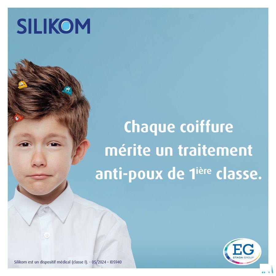 Silikom Once Shampooing Contre Poux&lentes 200 ml  -  EG
