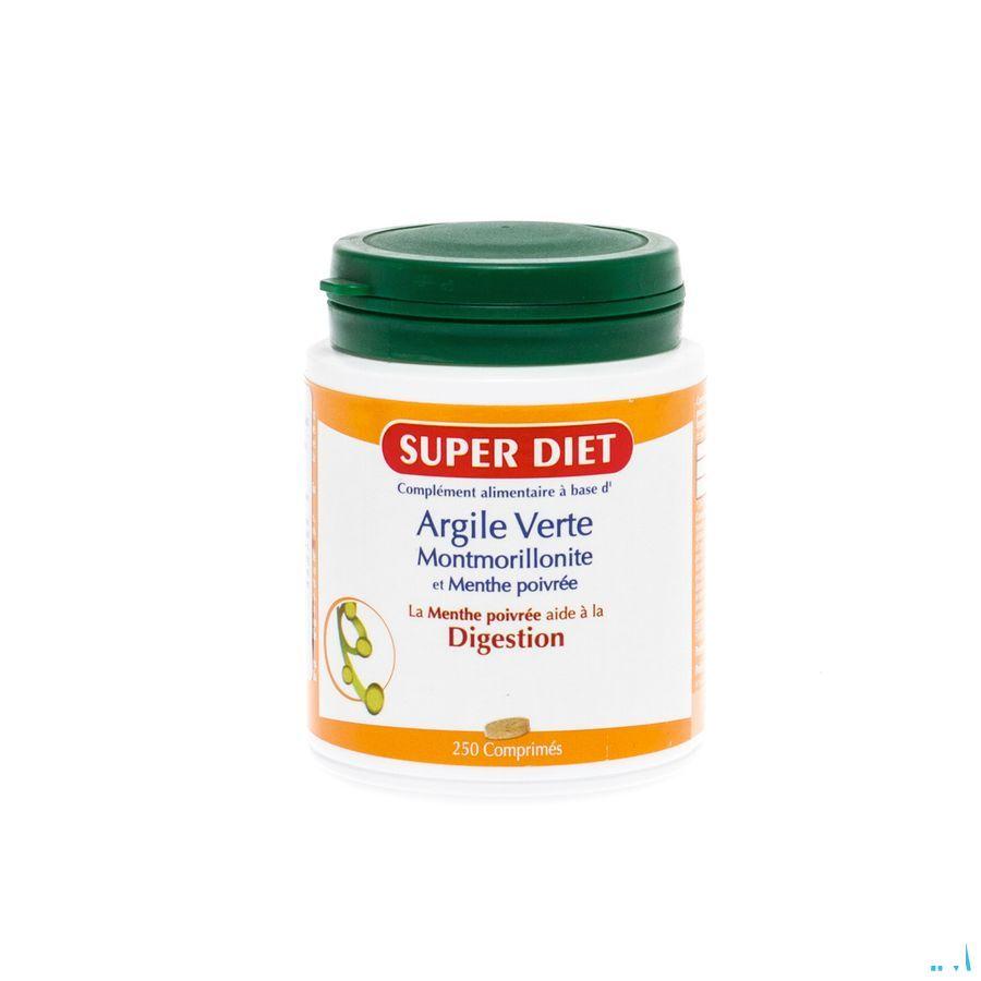 Super Diet Argile Verte Comprimes 250  -  Superdiet Laboratoires