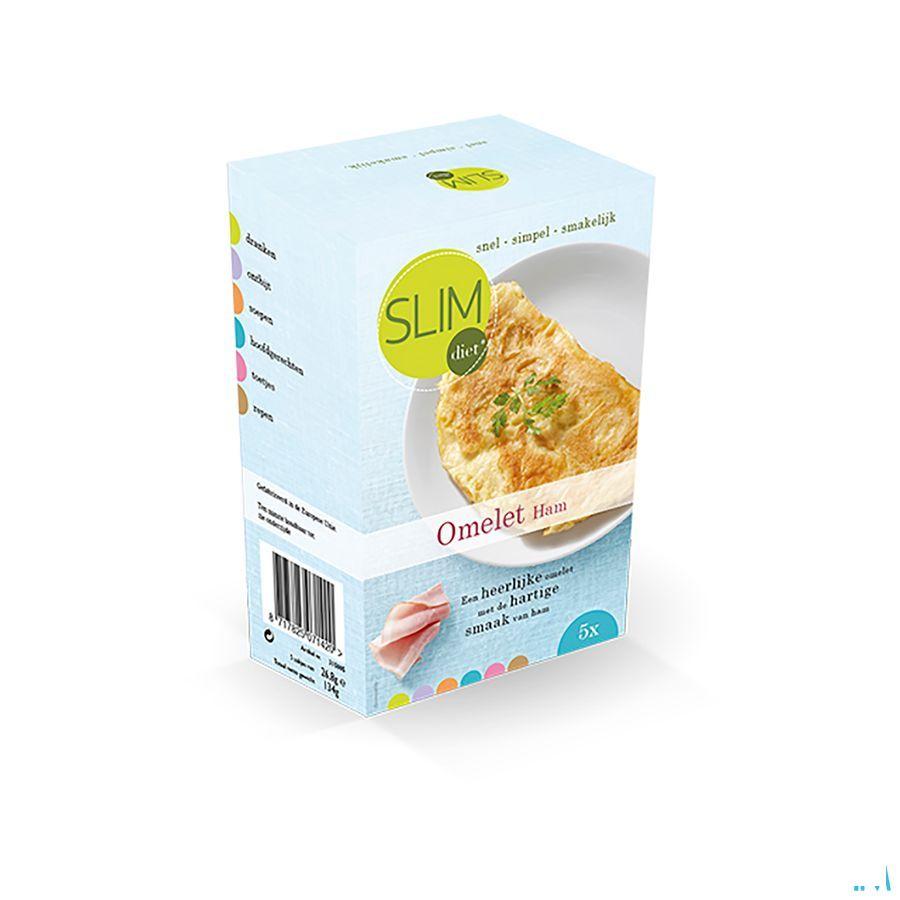 Slimdiet Omelet Ham Zakje 5x25 gr  -  Slimdiet Bv