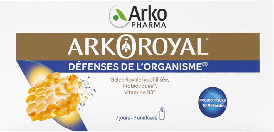 Arkoroyal Probiot. Volwassen Ruche Royale Dosis 7x7,5 ml  -  Arkopharma
