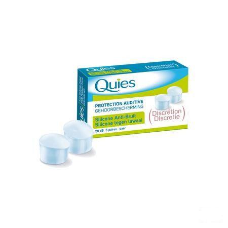 Quies Protection Audit.A/Bruit Silicone 3 Paires  -  Quies