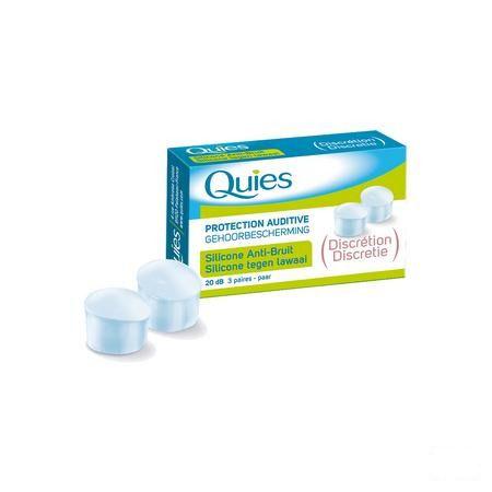 Quies Gehoorbescherming Tegen Lawaai Silic.3 Paar  -  Quies