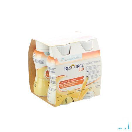 Resource 2.0 Vanille 4x200 ml 12100535  -  Nestle