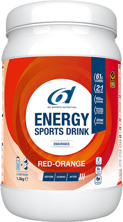 6d Sixd Energy Sports Drink Red Orange Poudre 1,3kg