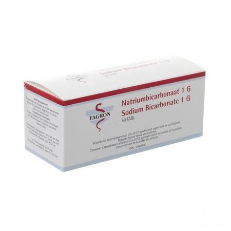 Natriumbicarbonaat 1 gr Ud Tabletten 50  -  Fagron