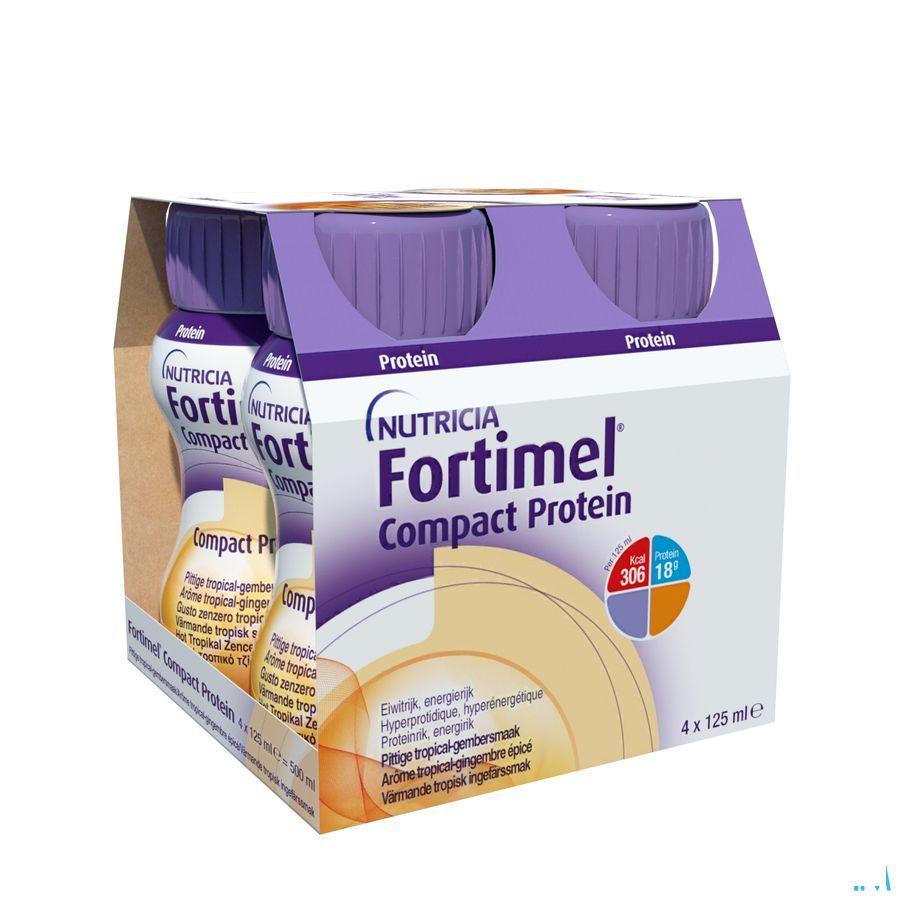 Fortimel Compact Protein Tropic.gemb.pittig4x125 ml  -  Nutricia