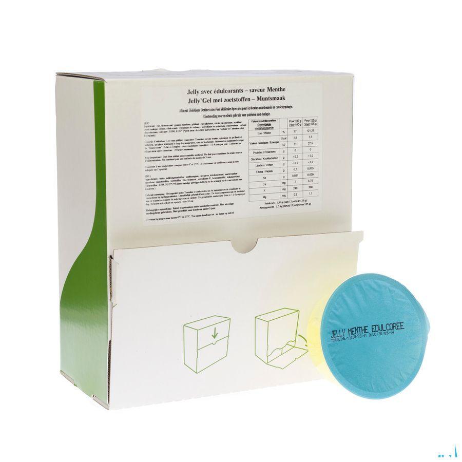 Jelly Gel Zoetstof Munt 12x125 ml  -  Nutrisens Medical