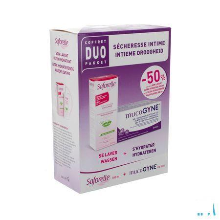 Saforelle Duo Soin Lavant Hydr.500 ml+mucogyne8x5 ml