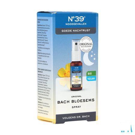 Bachbloesem Bio Nr 39 Noodgevallen Nacht Spray 20 ml  -  Eureka Pharma