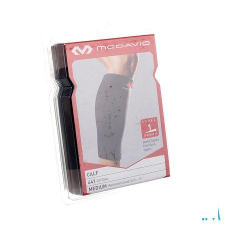 Mcdavid Del Calf Support Black/scarlet M 441