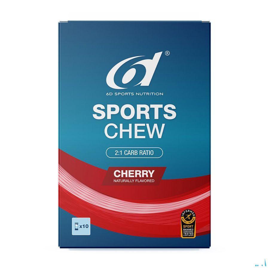 6D Sports Chew Cherry 10 x 38G
