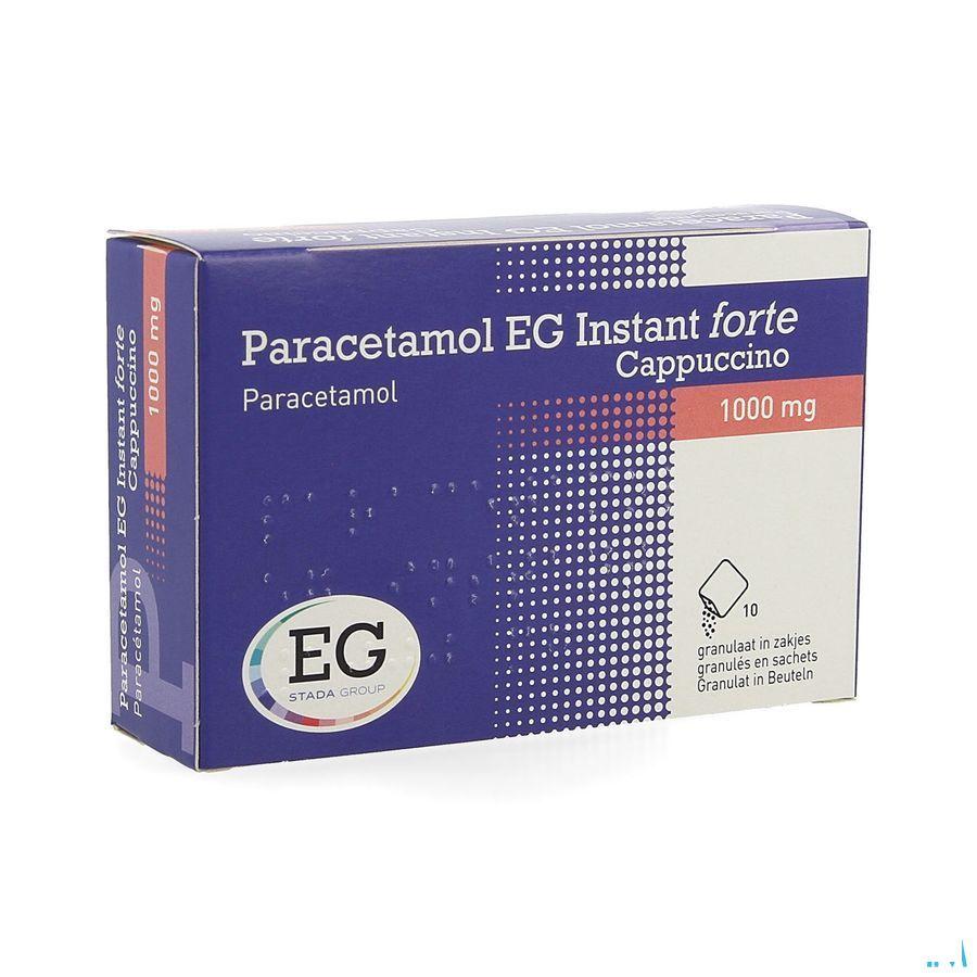 Paracetamol Eg Inst.Forte 1G Cappucino Zakje 10  -  EG