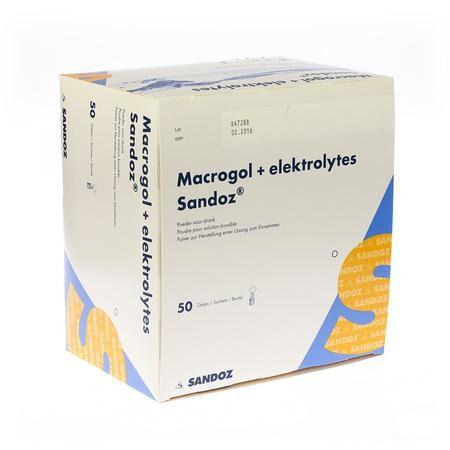 Macrogol + Electr Sandoz Pulv Gout Citron 50x13,7g 
