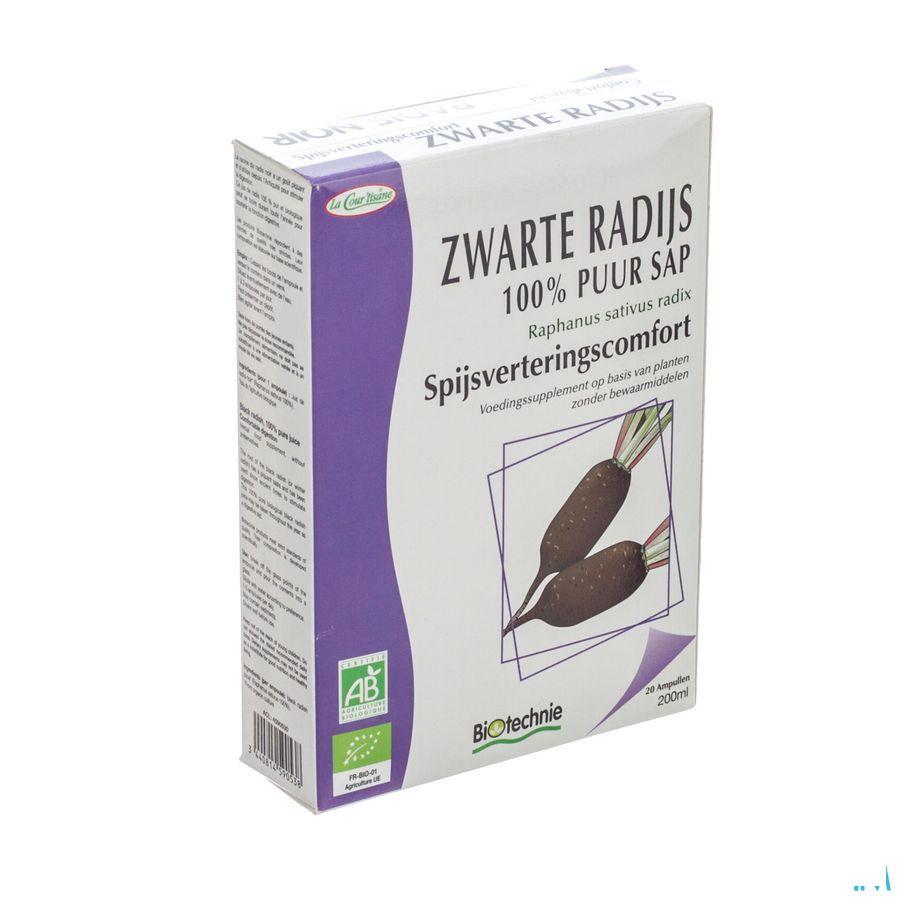 Zwarte Radijs Bio Ampullen 20x10 ml Biotechnie
