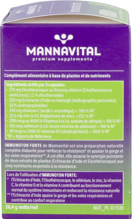 Mannavital Immunoton Forte V-Caps 60