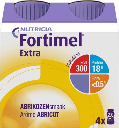 Fortimel Extra Abrikoos 4x200 ml 2505014  -  Nutricia