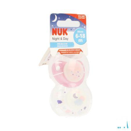 Nuk Sucettes 2 Trendline Night Fille 6-18m 2  -  Eureka Pharma