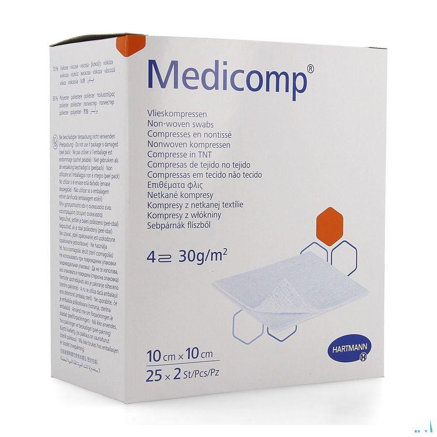 Medicomp Kompres Steriel 4L 10X10Cm 30G 25X2  -  Hartmann