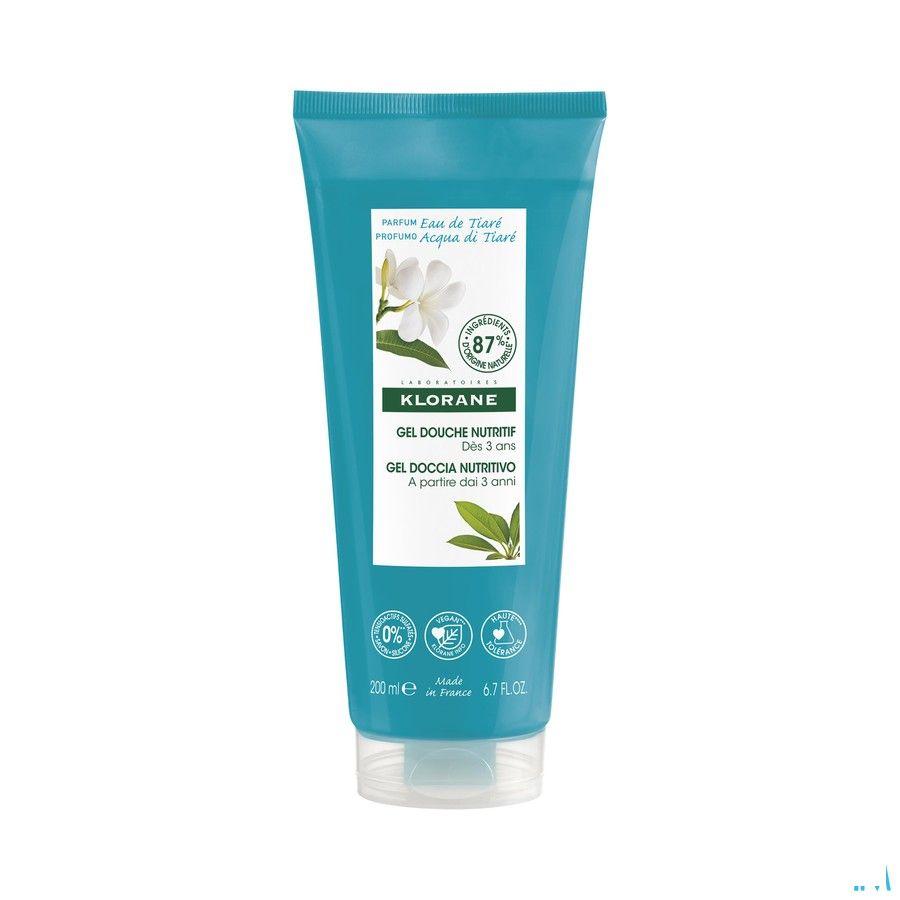 Klorane Lichaam Douchegel Water Tiare 200 ml