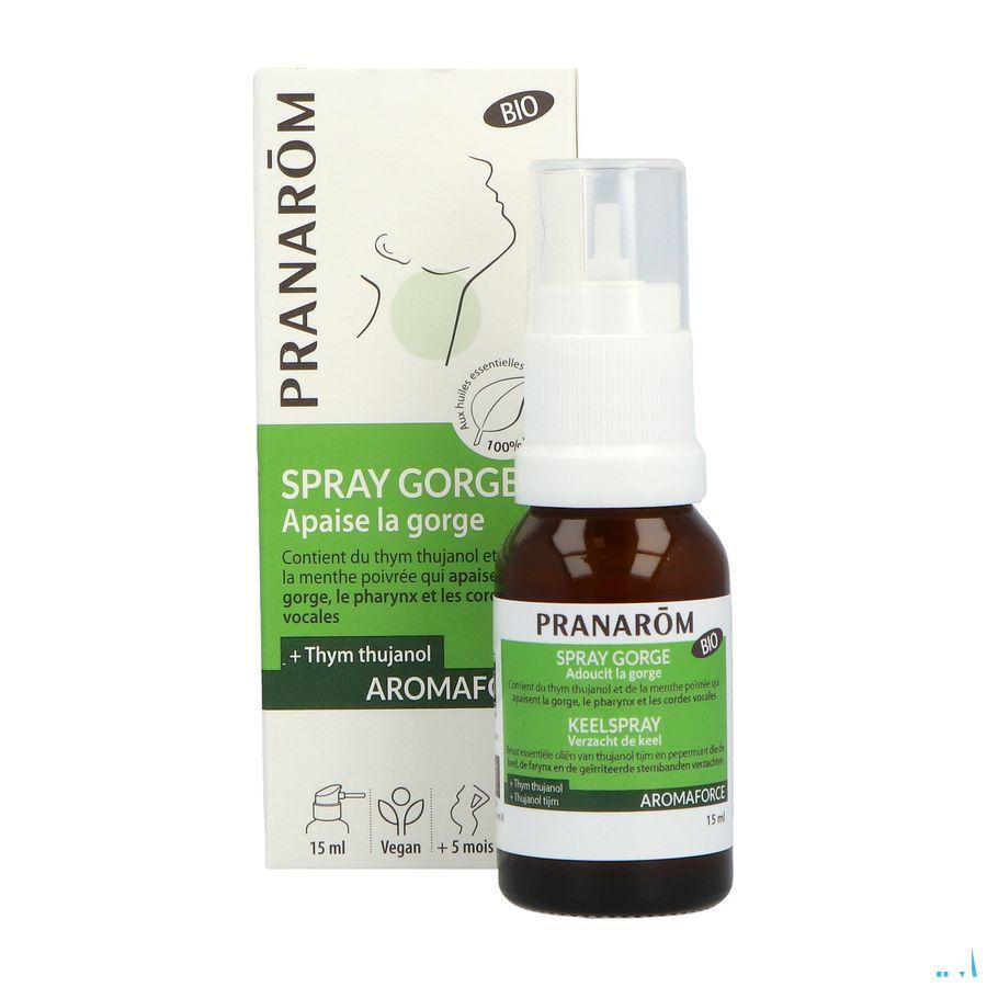 Aromaforce Bio Spray Gorge Apaisant 15 ml  -  Pranarom