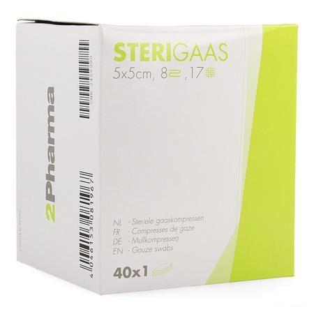 Sterigaas Kompres Steriel 8l 5,0x 5,0cm 40x1