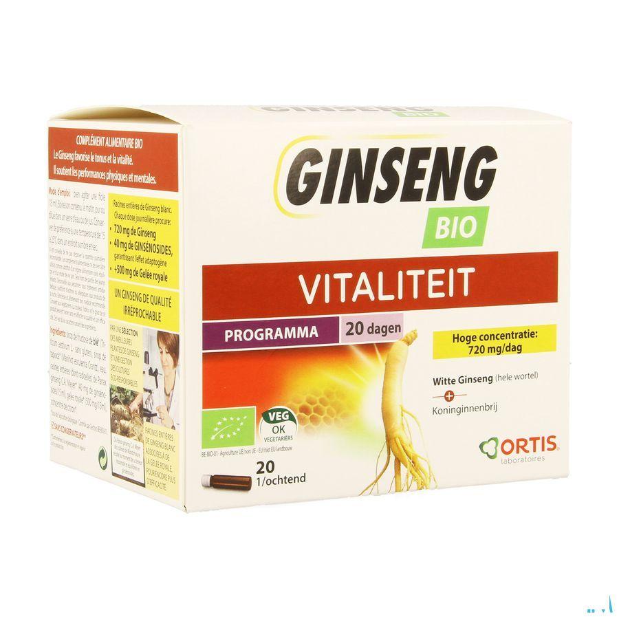 Ortis Ginseng Bio 20x15 ml  -  Ortis