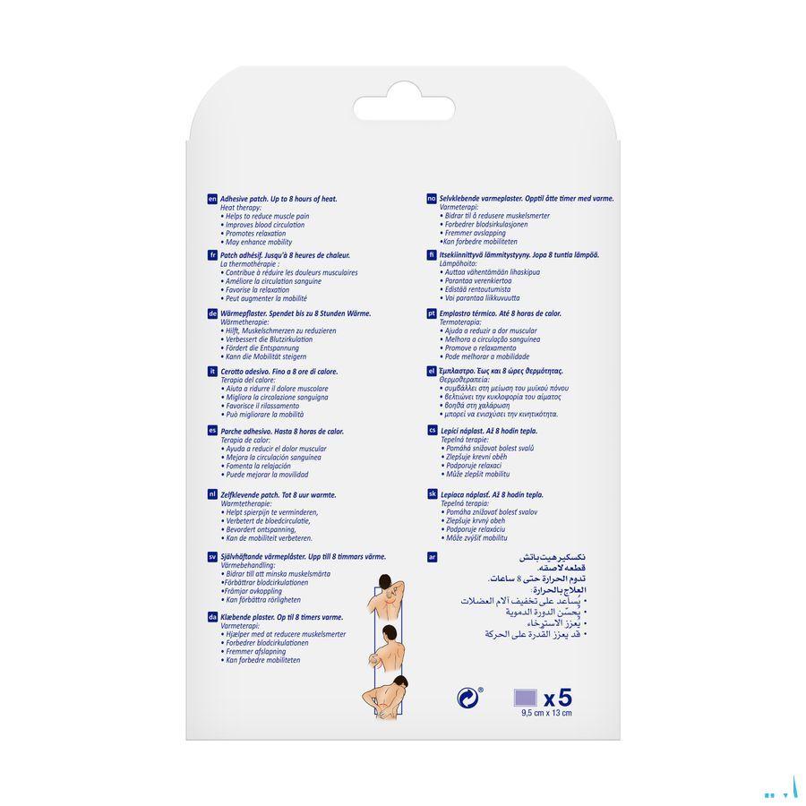 Nexcare 3m Heat Patch 13cmx9,5cm 5 N2005p  -  3M