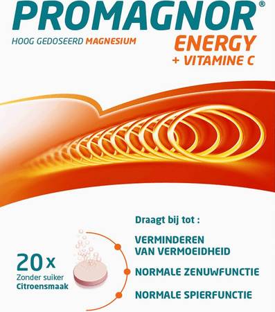 Promagnor Energy + Vit C Bruistabletten 2x10