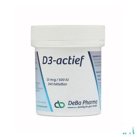 D3-actif Tabletten 240x15mcg  -  Deba Pharma