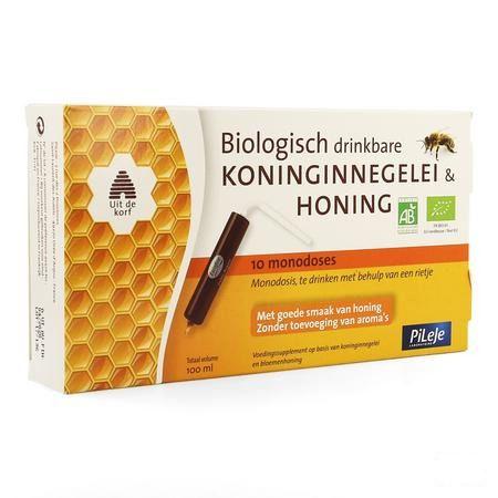 Koninginnebrij + Honing Bio Drinkb Unidose 10x10 ml  -  Pileje