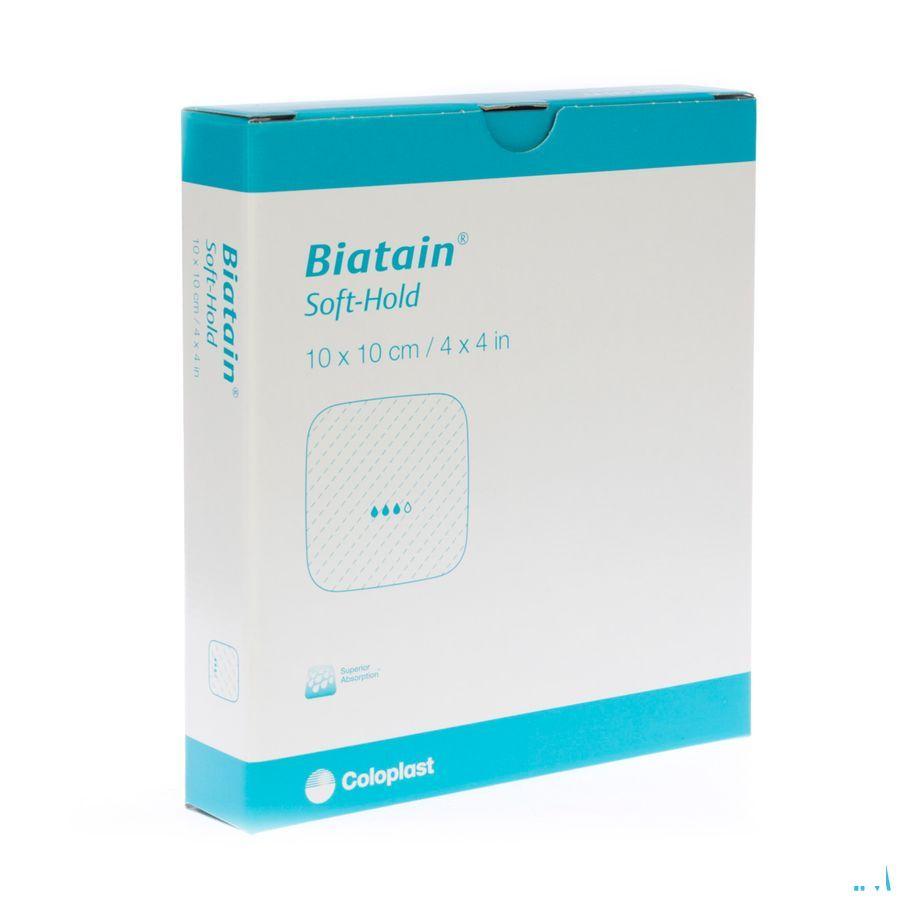 Biatain Soft Hold Schuimverb 10,0x10,0cm 5 33470  -  Coloplast