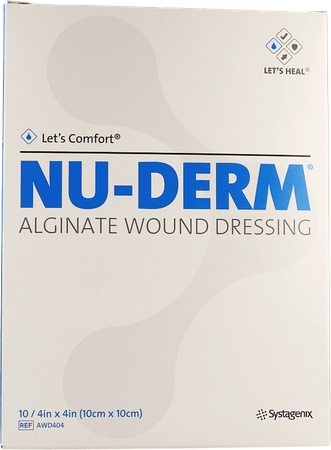 Nu-derm Alginaat Wondverband 10x10cm 10 Awd404  -  Gd Medical