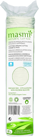 Masmi Disques Maquiller Coton Bio 80  -  Natur'Inov