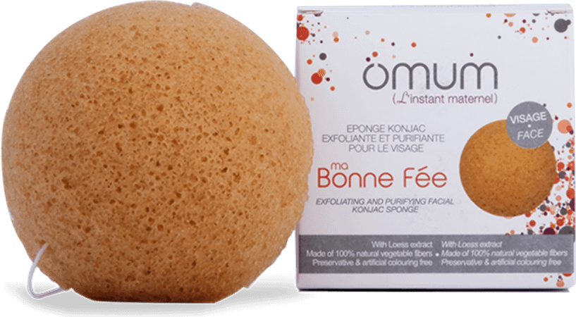 Omum Ma Bonne Fee Eponge Konjac Demi-lune Visage