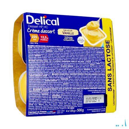 Delical Creme Dessert Hp-Hc Z/Lact.Vanil 4 x 125 gr