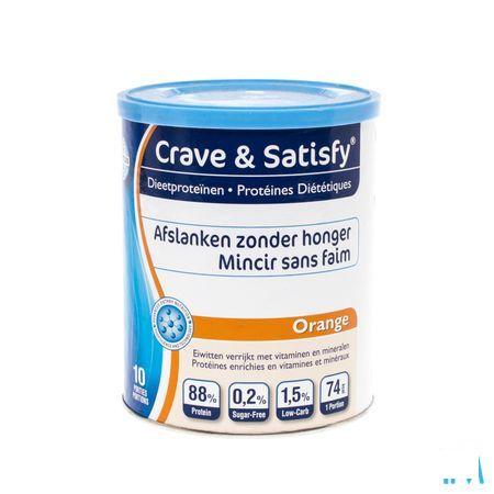 Crave & Satisfy Proteines Diet.orange Poudre Pot 200 gr