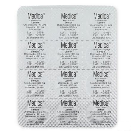 Medica Keeltabletten Lemon Zuigtabl 36