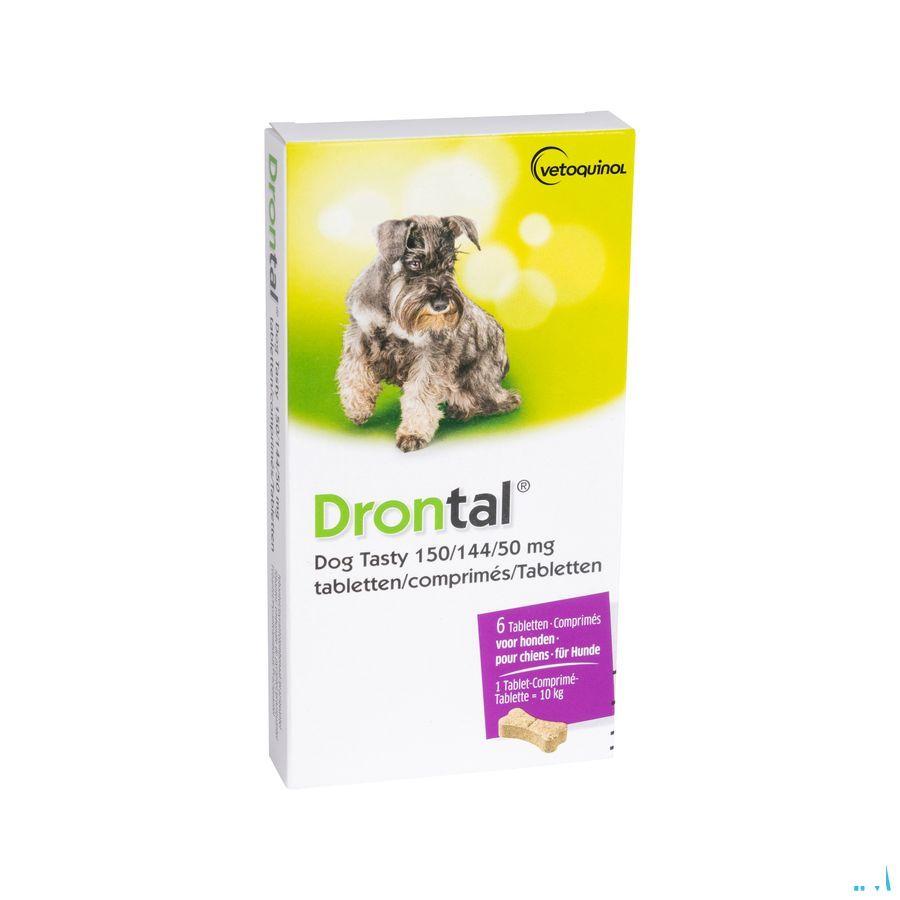Drontal Tasty Bone 150/144/5 mg 10kg Dog Comprimes 6