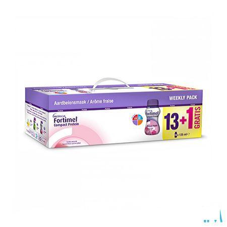 Fortimel Compact Protein Week Pack Fraise 14x125 ml  -  Nutricia