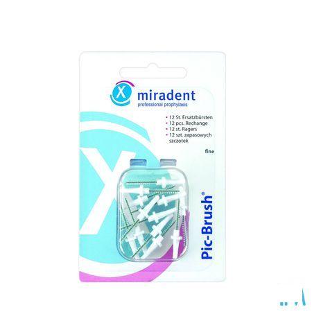 Miradent Pic-brush Borsteltje Wit 12  -  Eureka Pharma