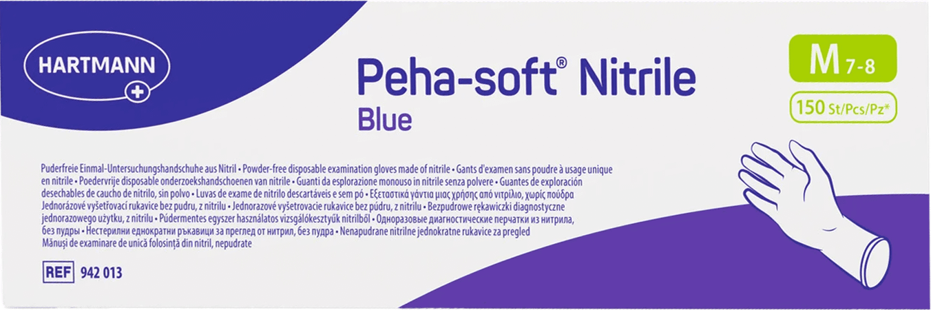 Peha Soft Gants Nitrile Bleu M 150 9420130