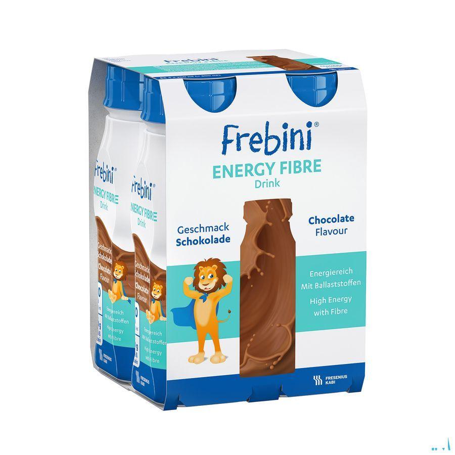 Frebini Energy Fibre Drink Enf Chocolat Flacon 4x200 ml  -  Fresenius