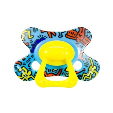 Difrax Fopspeen Natural 18 + Keith Haring  -  Difrax