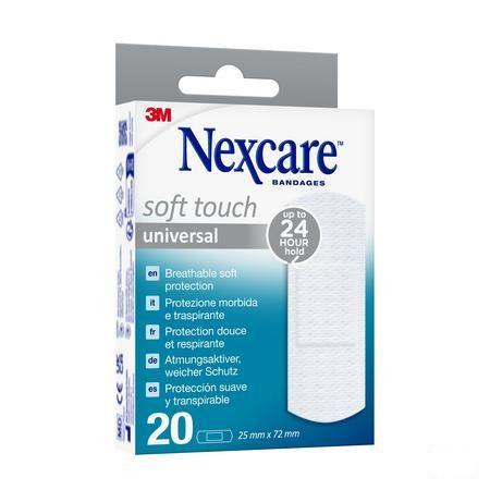 Nexcare 3M Soft Touch Universal 25Mmx72Mm Strips20  -  3M