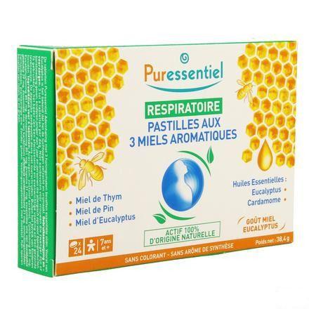 Puressentiel Respiratoire Pastilles 3 Miels 24  -  Puressentiel