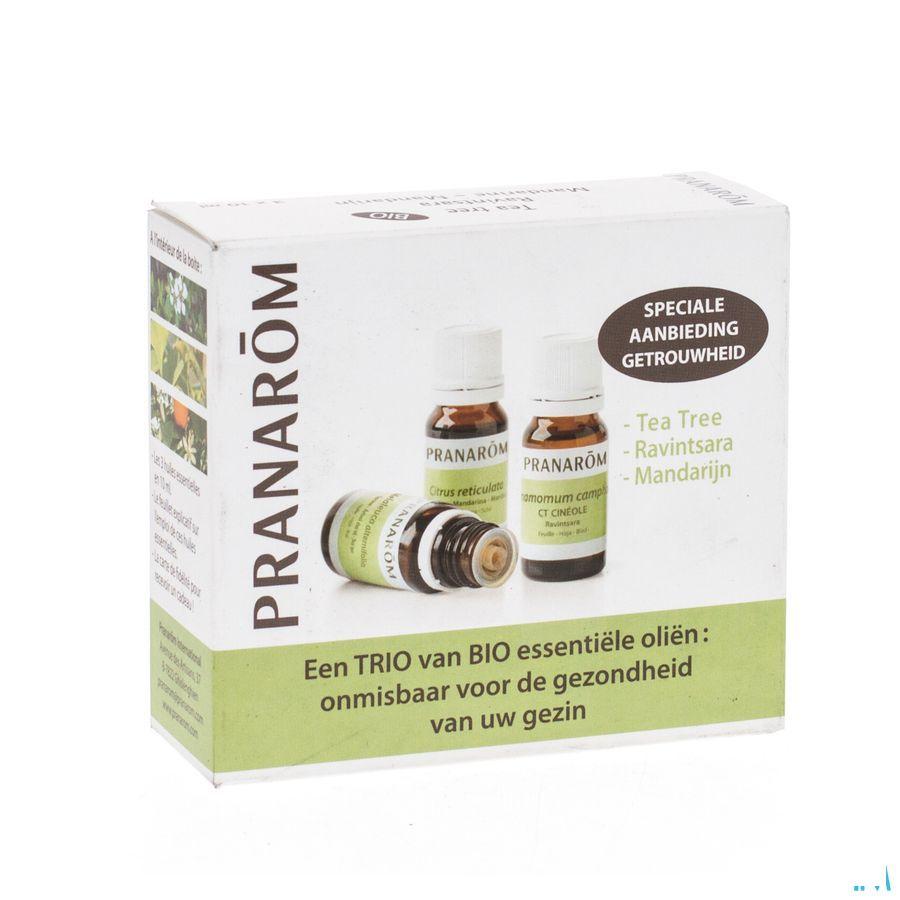 Triopack 3 Essentiele Olieen 3x10 ml  -  Pranarom