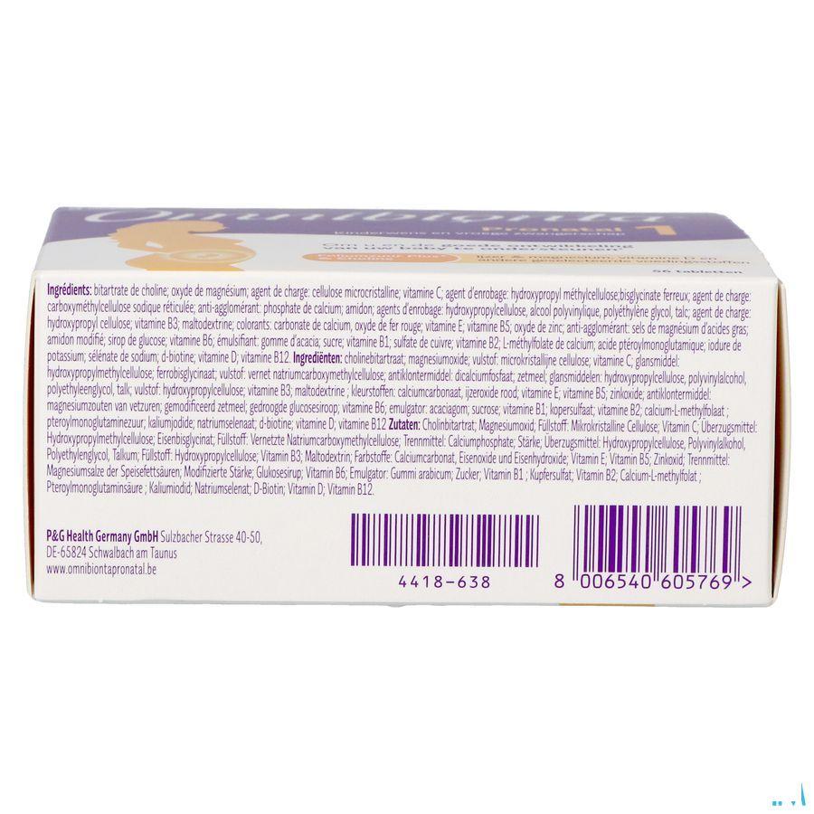Omnibionta Pronatal 1Kinderwens Zwang.8weken Tabl56
