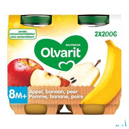 Olvarit Appel Banaan Peer 2x200 gr 8m59  -  Nutricia