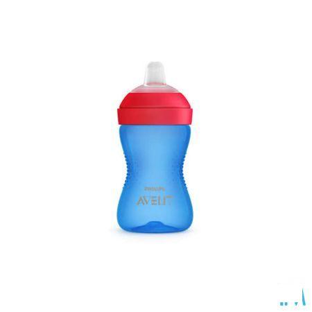 Philips Avent Drinkbeker Zachte Tuit 300  ml Blauw  -  Bomedys
