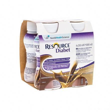 Resource Diabet Coffee 4x200 ml 12173636  -  Nestle